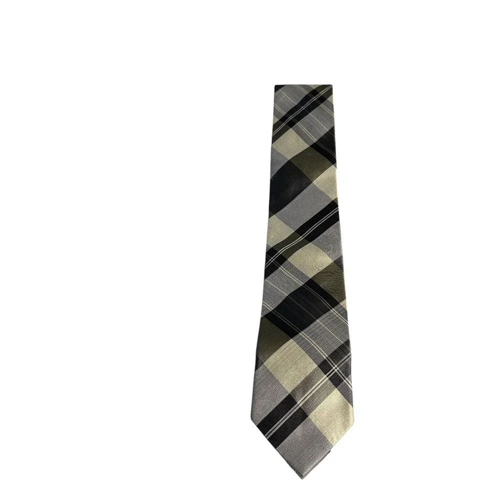 Kenneth Cole Reaction Men's 100% Silk Tie‎ - 56L 3.0W Multi Color Subtle EUC